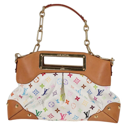 Louis Vuitton Monogram Multicolor Judy Mm Bag 2WAY White M40255 Lv