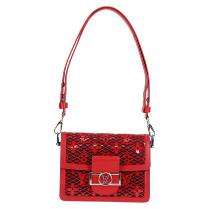 Louis Vuitton Monogram Lace Dauphine Mini Shoulder Bag Red M20359
