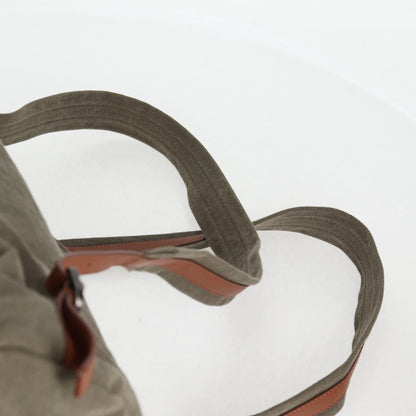 Chanel Backpack Canvas Green Cc