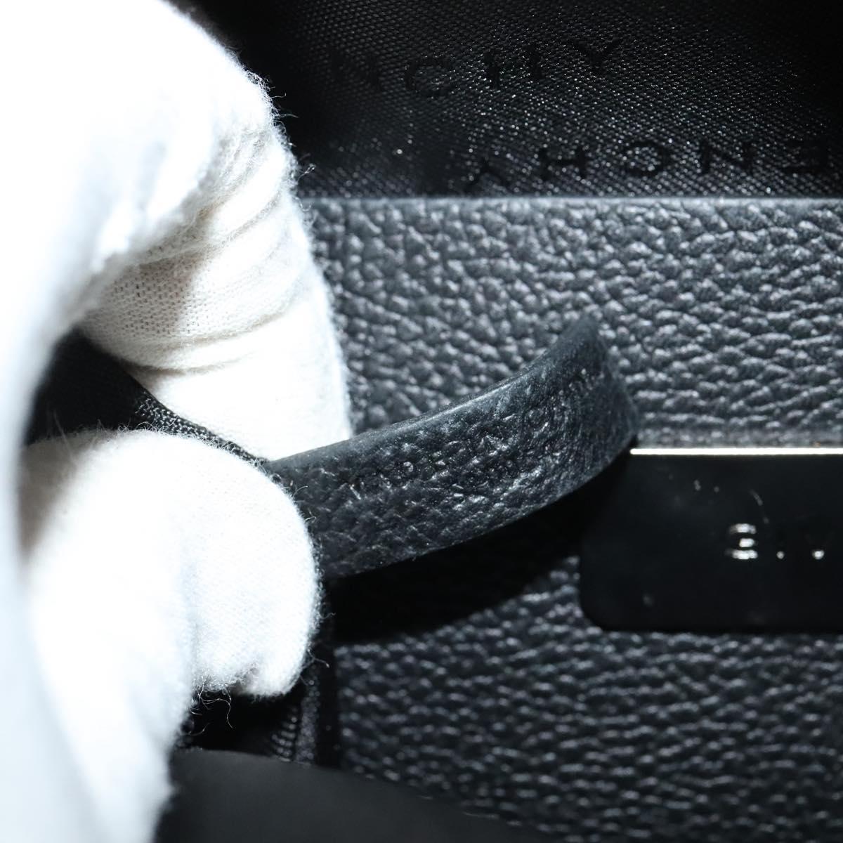 Givenchy Shoulder Bag Canvas Black Silver