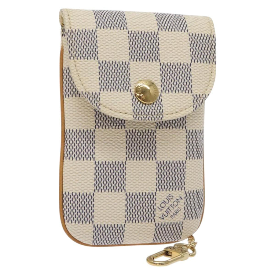 Louis Vuitton Damier Azur Etui Telephonne Mm Cell Phone Case N60026