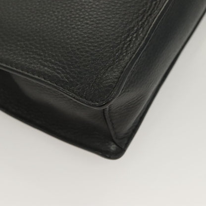 Prada Clutch Bag Leather Black Silver 2vf006