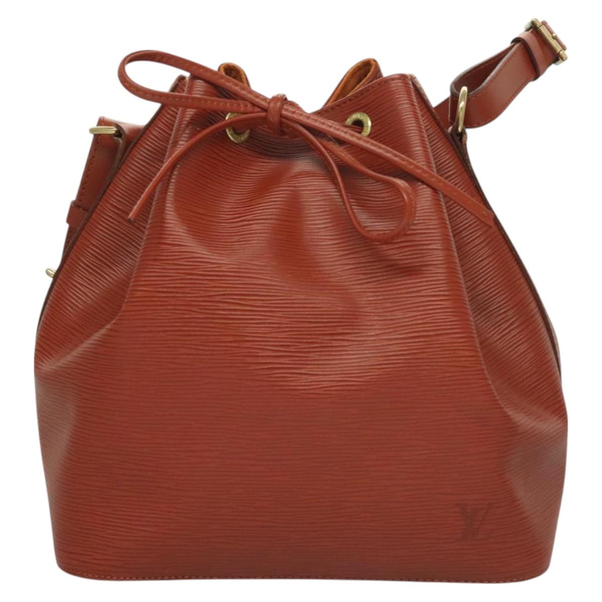 Louis Vuitton Epi Petit Noe Shoulder Bag Brown M44103 Lv