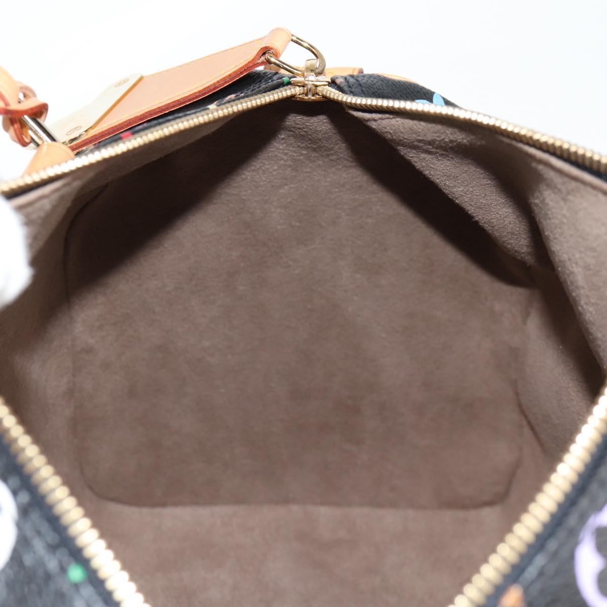 Louis Vuitton Monogram Multicolor Speedy 30 Hand Bag Black M92642