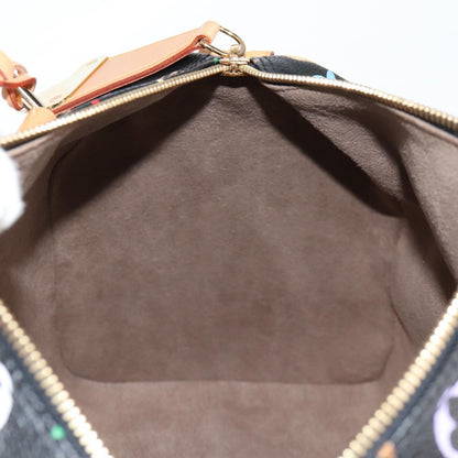 Louis Vuitton Monogram Multicolor Speedy 30 Hand Bag Black M92642