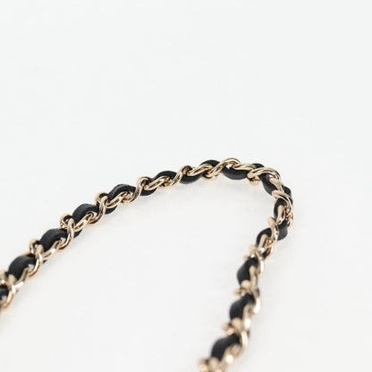 Chanel Matelasse Chain Shoulder Bag Lamb Skin Black Gold Cc