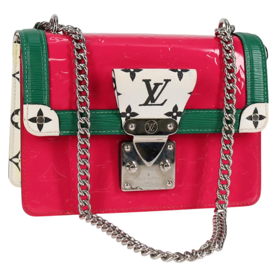 Louis Vuitton Vernis Winewood Pm Shoulder Bag Rose Pop M90443 Lv