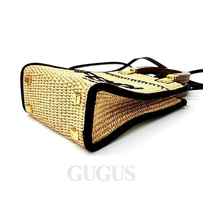 Fendi Straw Woven Sunshine Mini Cross Bag (1688705)