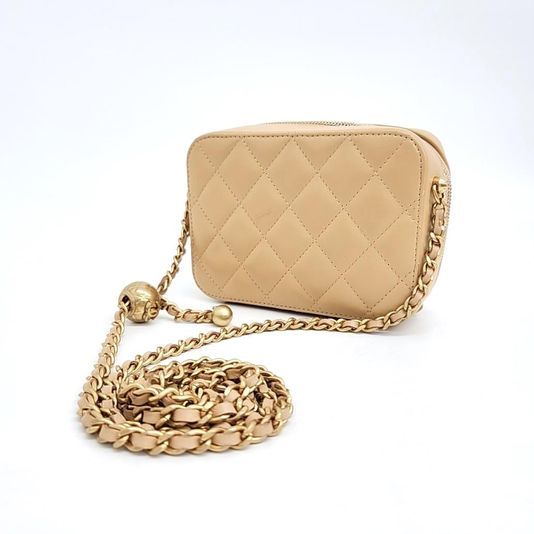 Chanel Lambskin Golden Ball Mini Camera Bag (4131165)