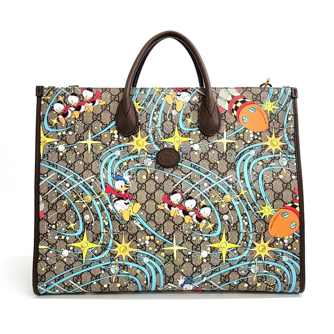 Gucci X Disney Donald Duck Tote And Shoulder Bag (650037) (5713253)