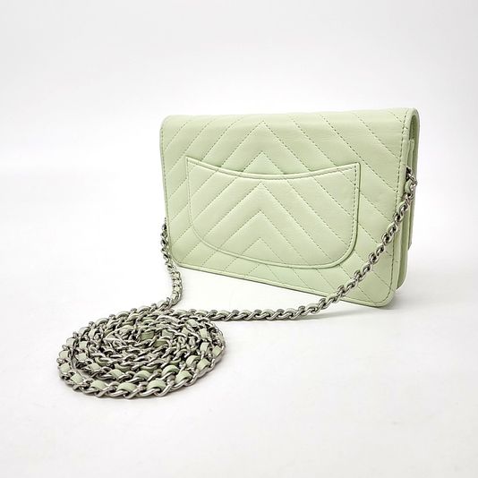 Chanel Chevron WOC Mini Cross Bag (10022835)