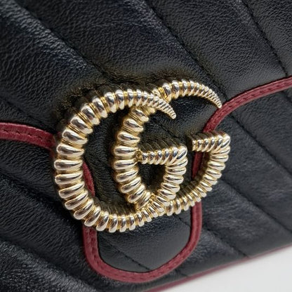 Gucci GG Marmont mini top handle bag (583571) (10126671)