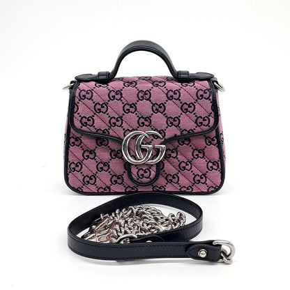 Gucci GG Marmont mini top handle bag (583571) (10126859)