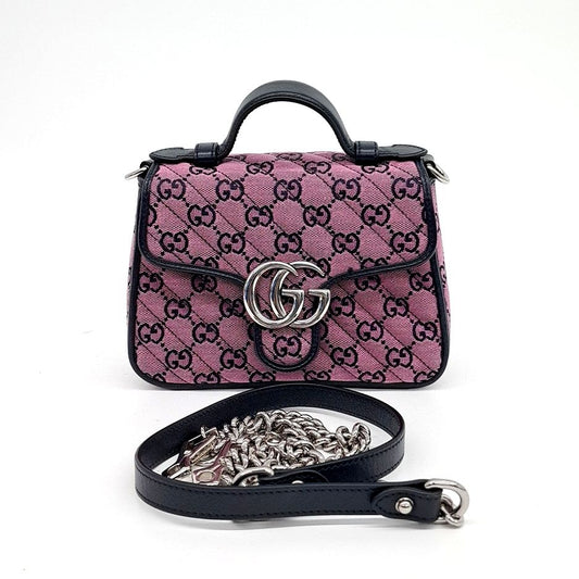 Gucci GG Marmont mini top handle bag (583571) (10126859)