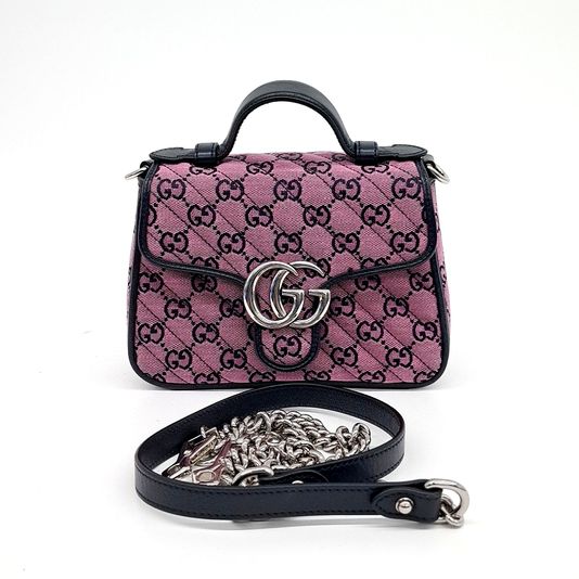 Gucci GG Marmont mini top handle bag (583571) (10126859)