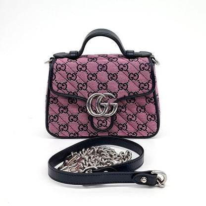 Gucci GG Marmont mini top handle bag (583571) (10126859)