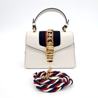 Gucci Sylvie Mini Tote And Crossbody Bag (470270) (10146442)