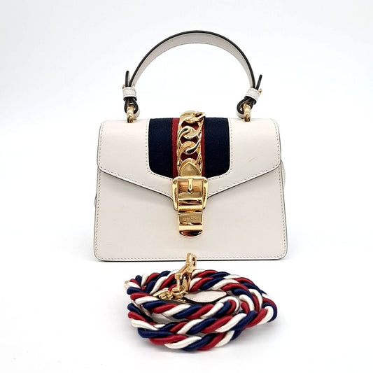 Gucci Sylvie Mini Tote And Crossbody Bag (470270) (10146442)