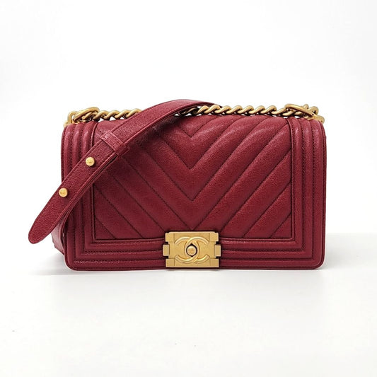 Chanel Chevron Caviar Boy Bag Medium (10145072)
