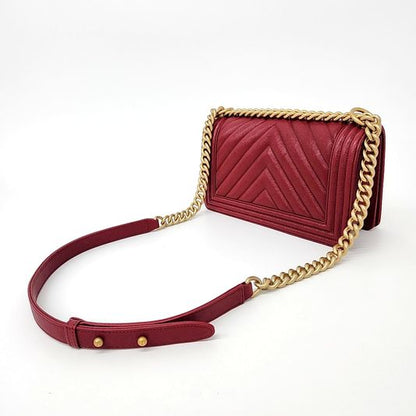 Chanel Chevron Caviar Boy Bag Medium (10145072)