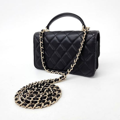 Chanel Top Handle Phone Holder Mini Cross Bag Ap3226 (10151311)