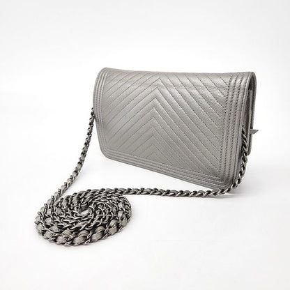Chanel Caviar Chevron Woc Mini Cross Bag A80287 (10154313)