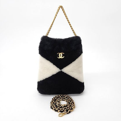 Chanel Shearling Tote And Shoulder Bag (10165536)
