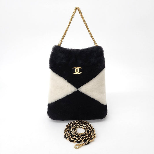 Chanel Shearling Tote And Shoulder Bag (10165536)
