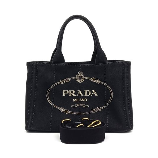 Prada Canapa Tote And Shoulder Bag (1bg439) (10168429)