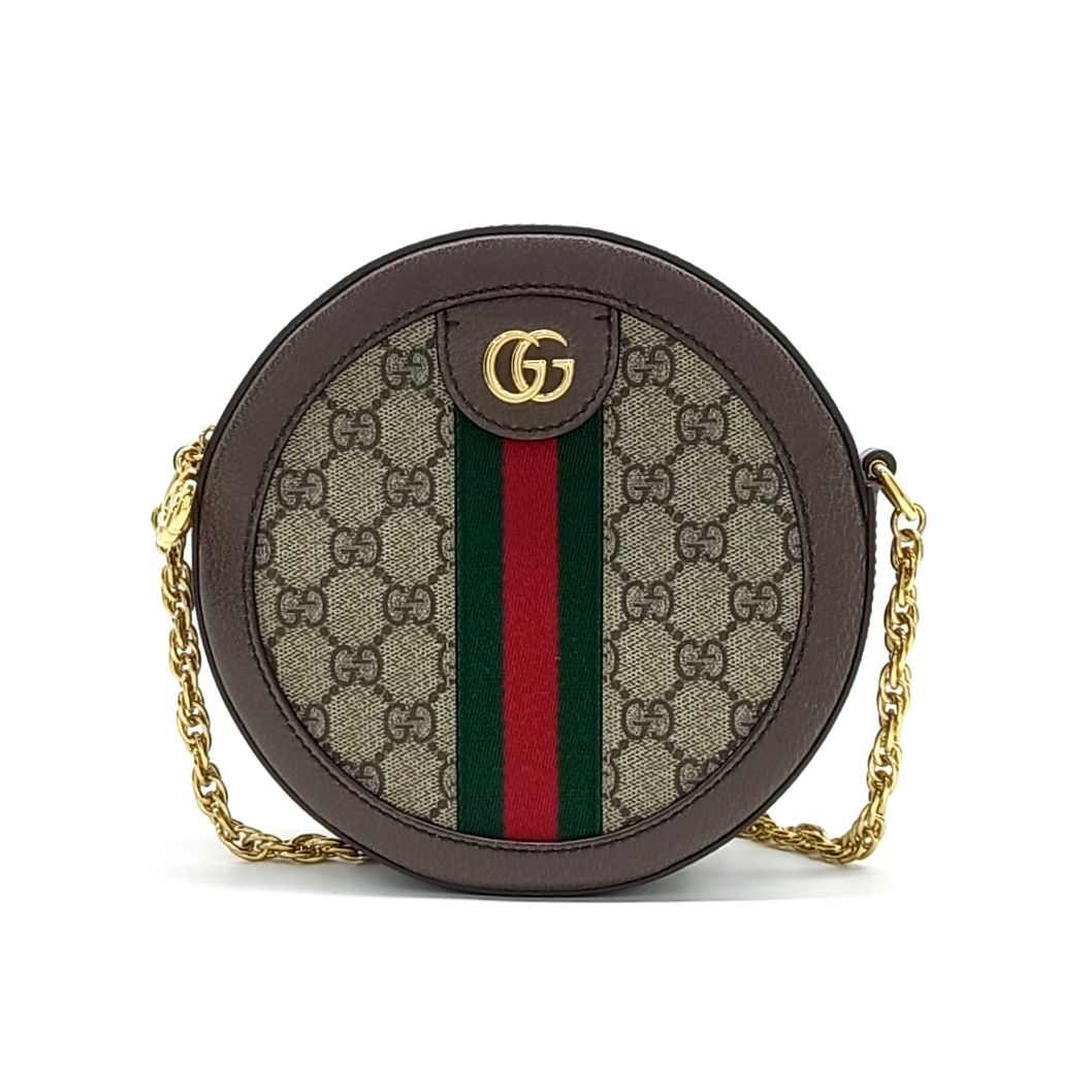 Gucci Ophidia Mini GG Round Shoulder Bag (550618) (10174588)