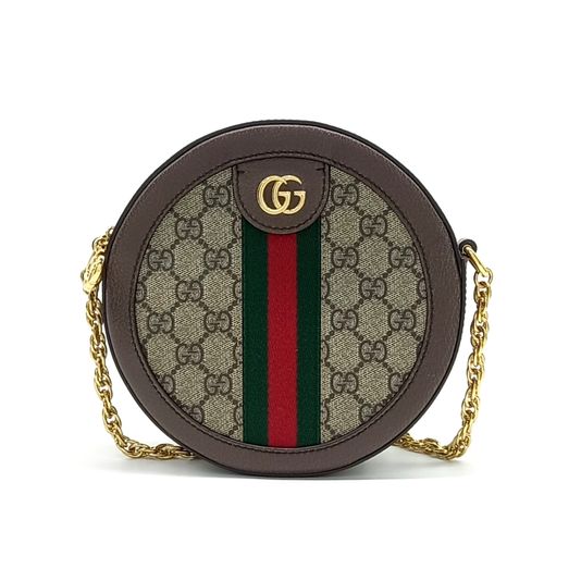 Gucci Ophidia Mini GG Round Shoulder Bag (550618) (10174588)