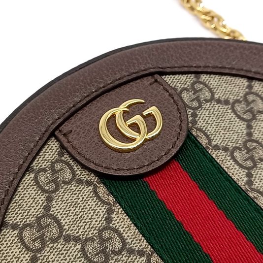 Gucci Ophidia Mini GG Round Shoulder Bag (550618) (10174588)
