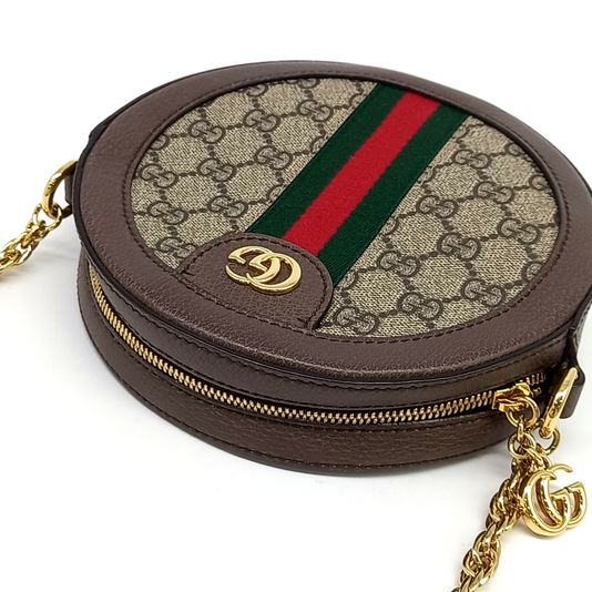 Gucci Ophidia Mini GG Round Shoulder Bag (550618) (10174588)