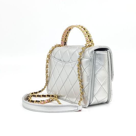 Chanel rainbow top handle chain bag (10176943)