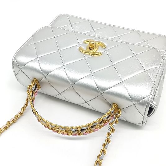 Chanel rainbow top handle chain bag (10176943)