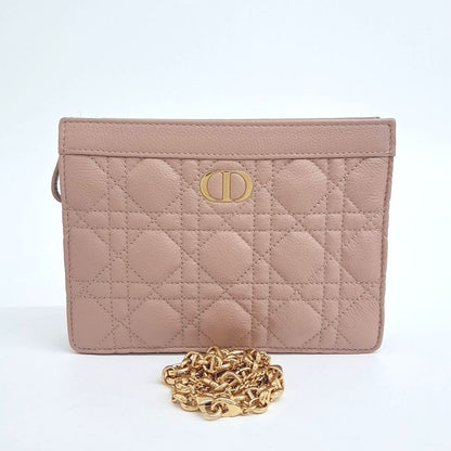 Christian Dior Caro Chain Zipper Pouch And Crossbody Bag (10182867)