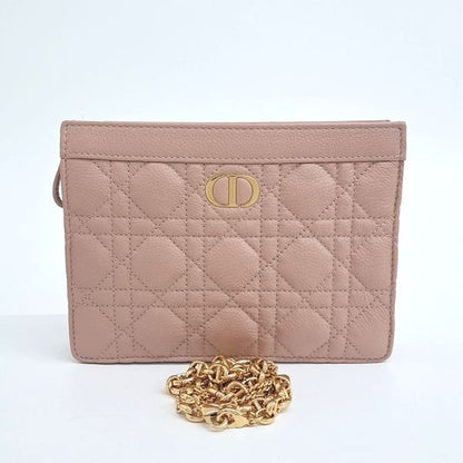 Christian Dior Caro Chain Zipper Pouch And Crossbody Bag (10182867)