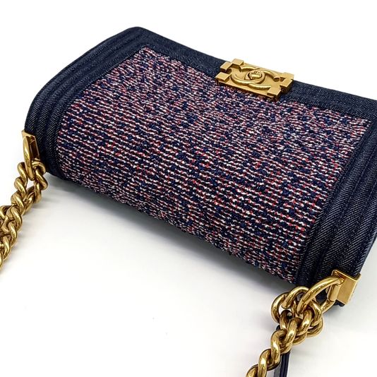 Chanel Denim Tweed Boy Bag Medium (10185223)