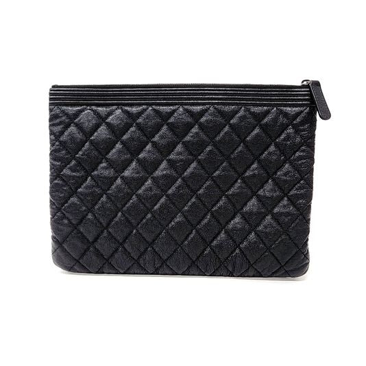 Chanel Caviar Boy Clutch New Medium (10192563)