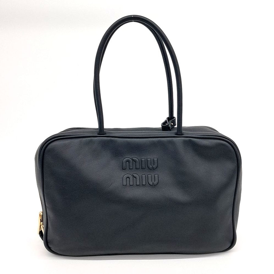 Miu Miu Embossed Logo Bowling Bag (5bb117) (10193328)