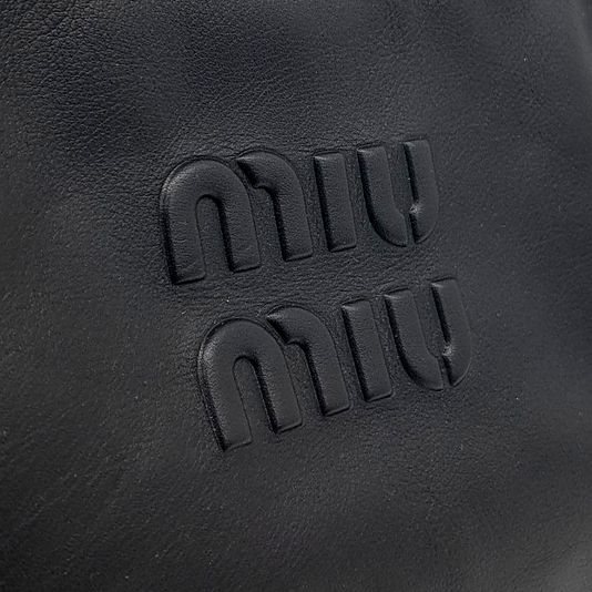 Miu Miu Embossed Logo Bowling Bag (5bb117) (10193328)