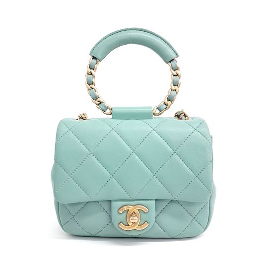 Chanel round top handle shoulder bag (10195461)