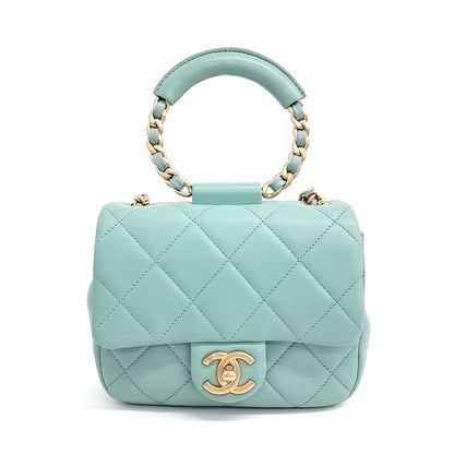 Chanel round top handle shoulder bag (10195461)