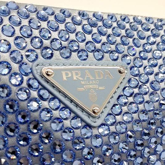Prada Satin Triangle Mini Bag (1bc190) (10195631)