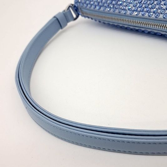 Prada Satin Triangle Mini Bag (1bc190) (10195631)