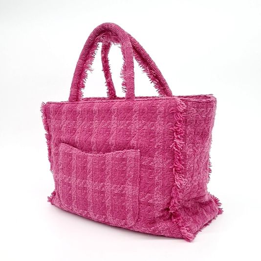 Chanel Tweed Zipper Shopping Bag (10196108)