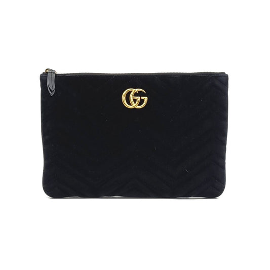 Gucci Velvet Gg Marmont Clutch (525541) (10199348)
