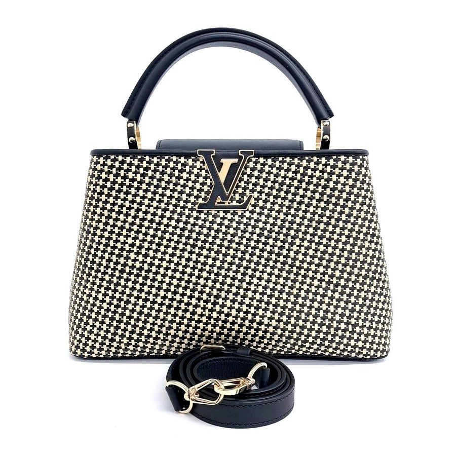 Louis Vuitton Raffia Capucine Mm M57650 (10200399)