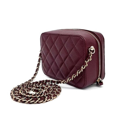 Chanel Caviar Camera Crossbody Bag (10203000)