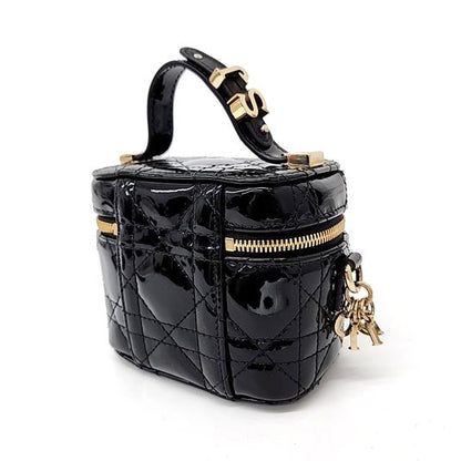 Christian Dior Patent Cannage Micro Vanity (10205711)